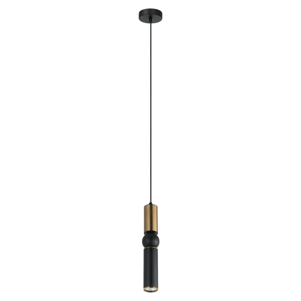 Pendola moderna nera bronzo antico GU10 Italux Isidora