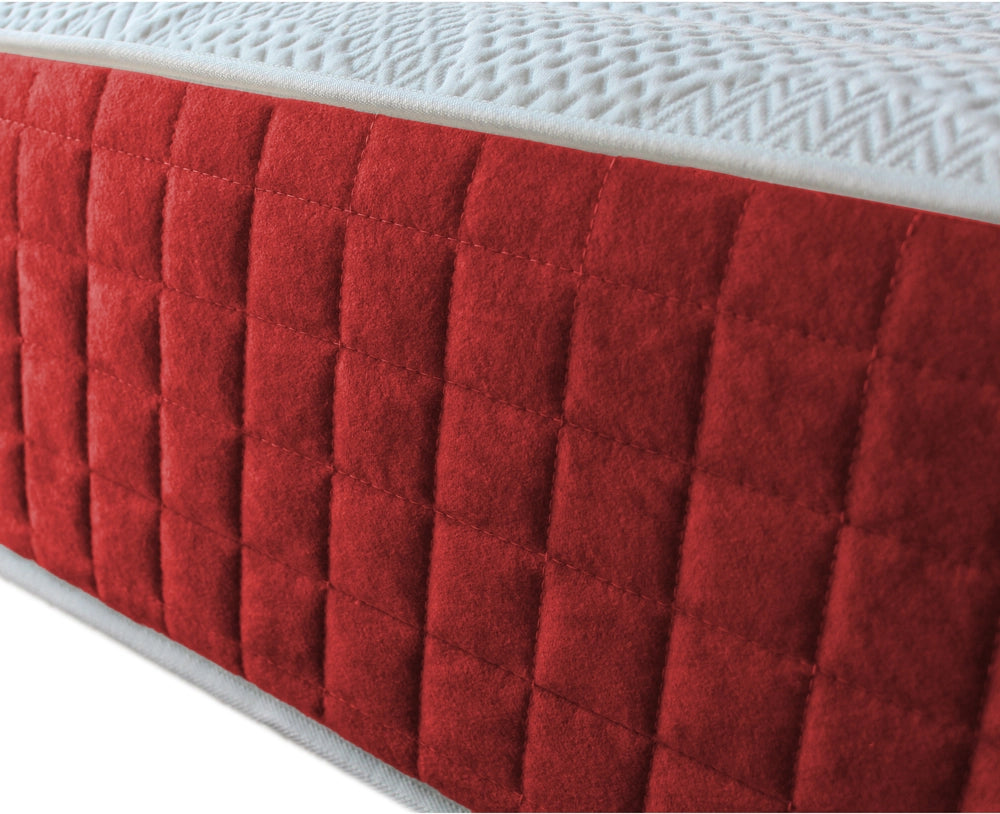 Materasso Singolo 90x190 in memory foam, altezza 25 cm, 5 cm di memory foam, 11 zone di comfort