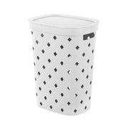 Portabiancheria bianco 55 litri in plastica resistente – Fiber