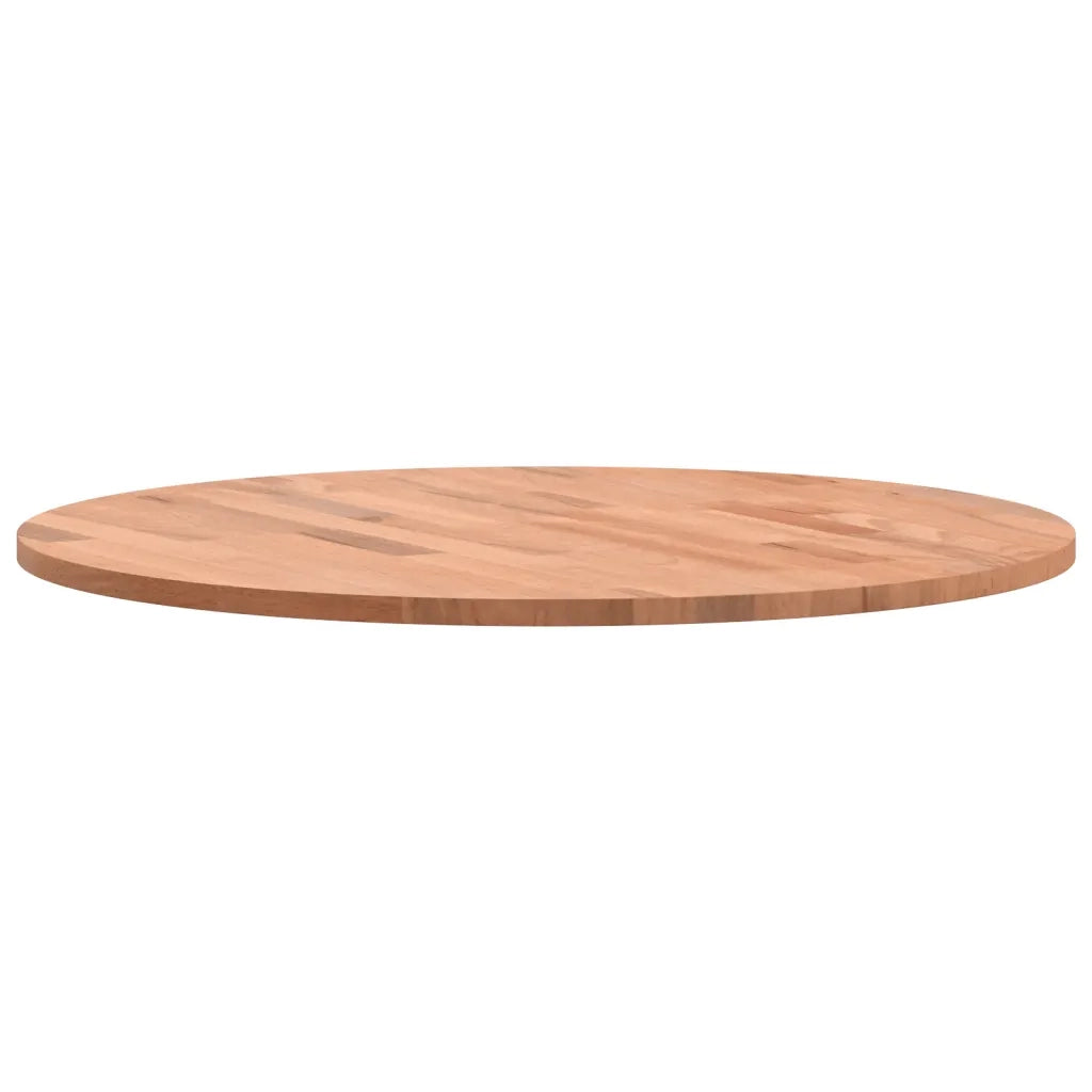 Piano per Tavolo | Superficie Tavolo | Piano Scrivania ?60x1,5 cm Rotondo in Legno Massello di Faggio