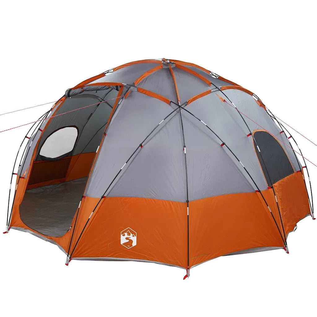 Tenda a Cupola Grigio e arancione 475 x 475 x 235 cm taffet¨¤