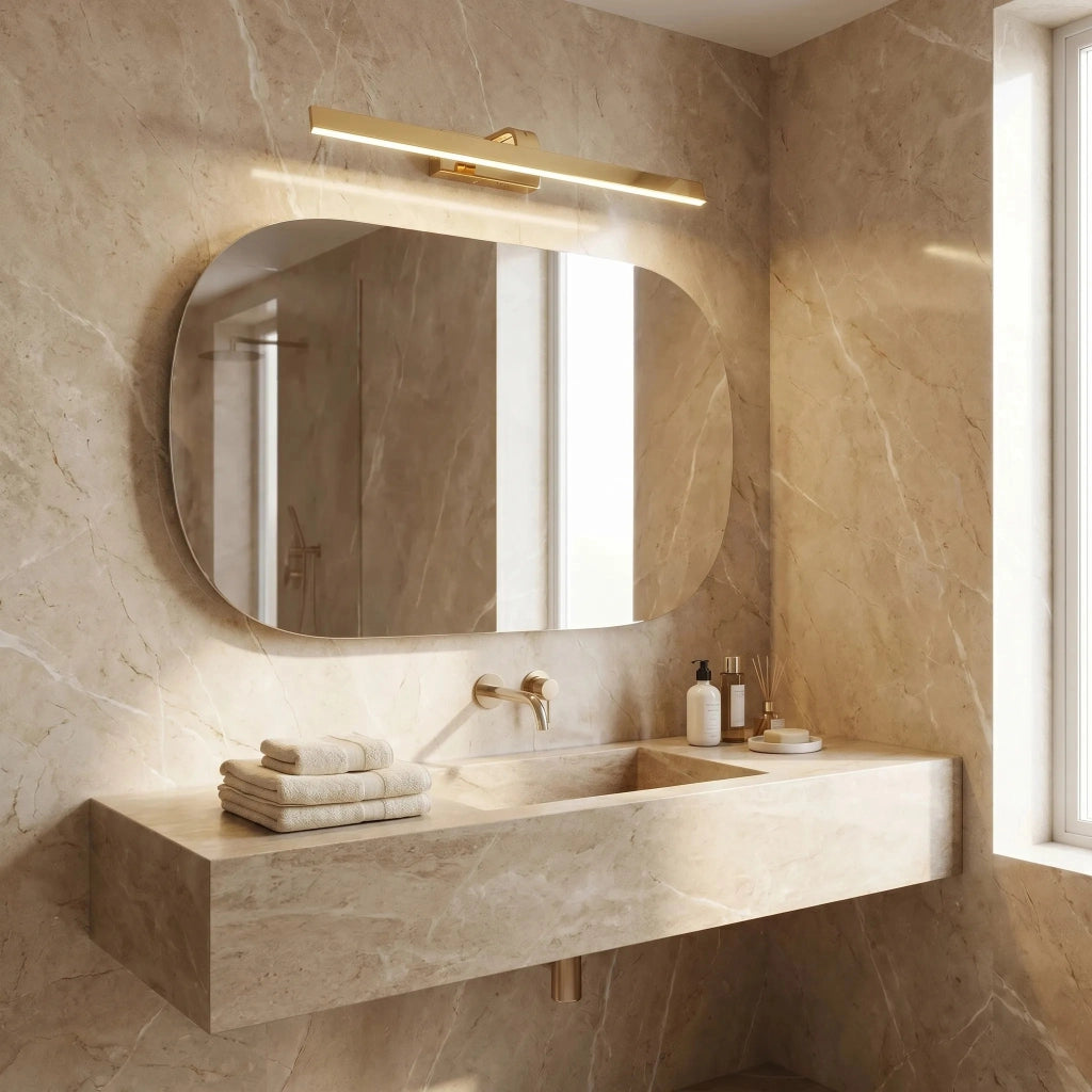 Applique Da Bagno Led Swe006-1w 73cm Gold