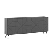 Credenza in legno "Dune" - 183 x 35 x 77 cm - Antracite