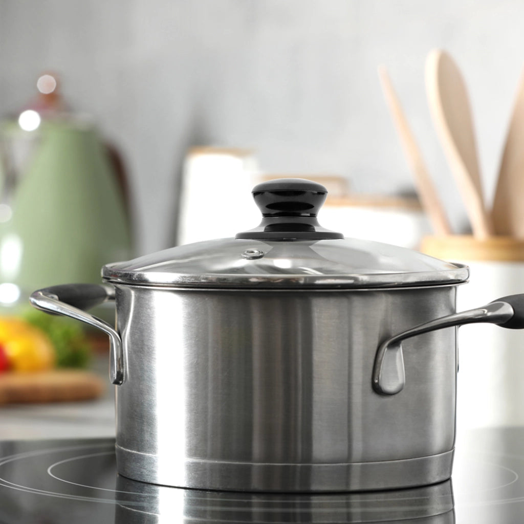 Coperchio in vetro KADAX da 26 cm, universale, resistente al calore, per pentole e padelle.
