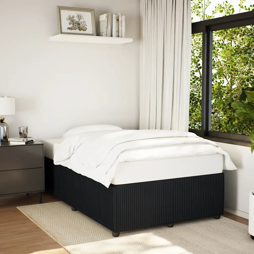 Giroletto senza Materasso Nero 120x190 cm Velluto 3284996