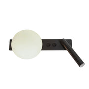 Applique HOTEL MOOD nero/bianco vetro 2xG9 con switch
