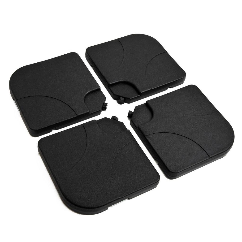 Set Base per Ombrellone da Giardino ¨C Xylo ¨C 4 Pezzi Plastica 50x50x7.5cm