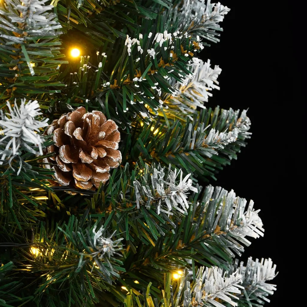 Albero di Natale Artificiale Sottile con 300 LED 180 cm 3315780