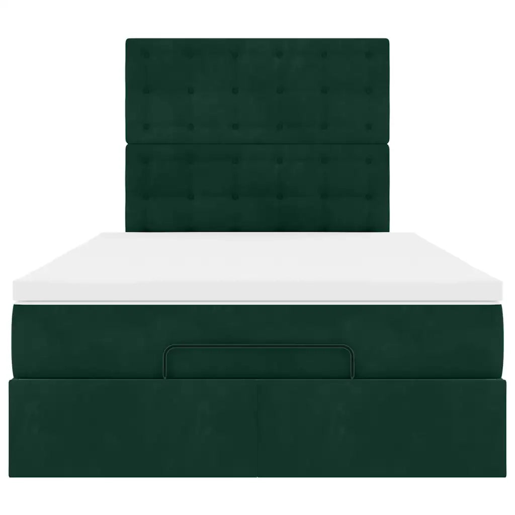 Struttura Letto Pouf con Materassi 120x190 cm Velluto 3313604
