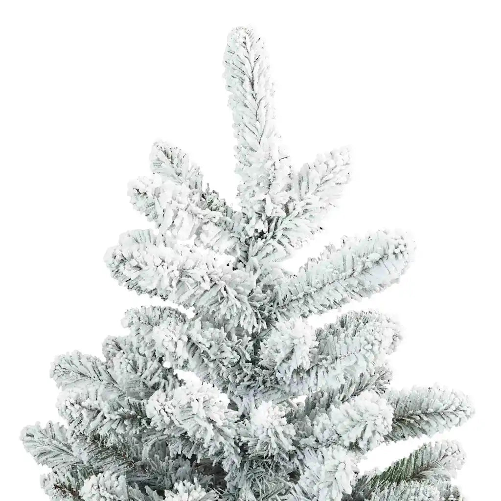 Albero di Natale Artificiale Snodato Foderato di Neve Bianco 42019327