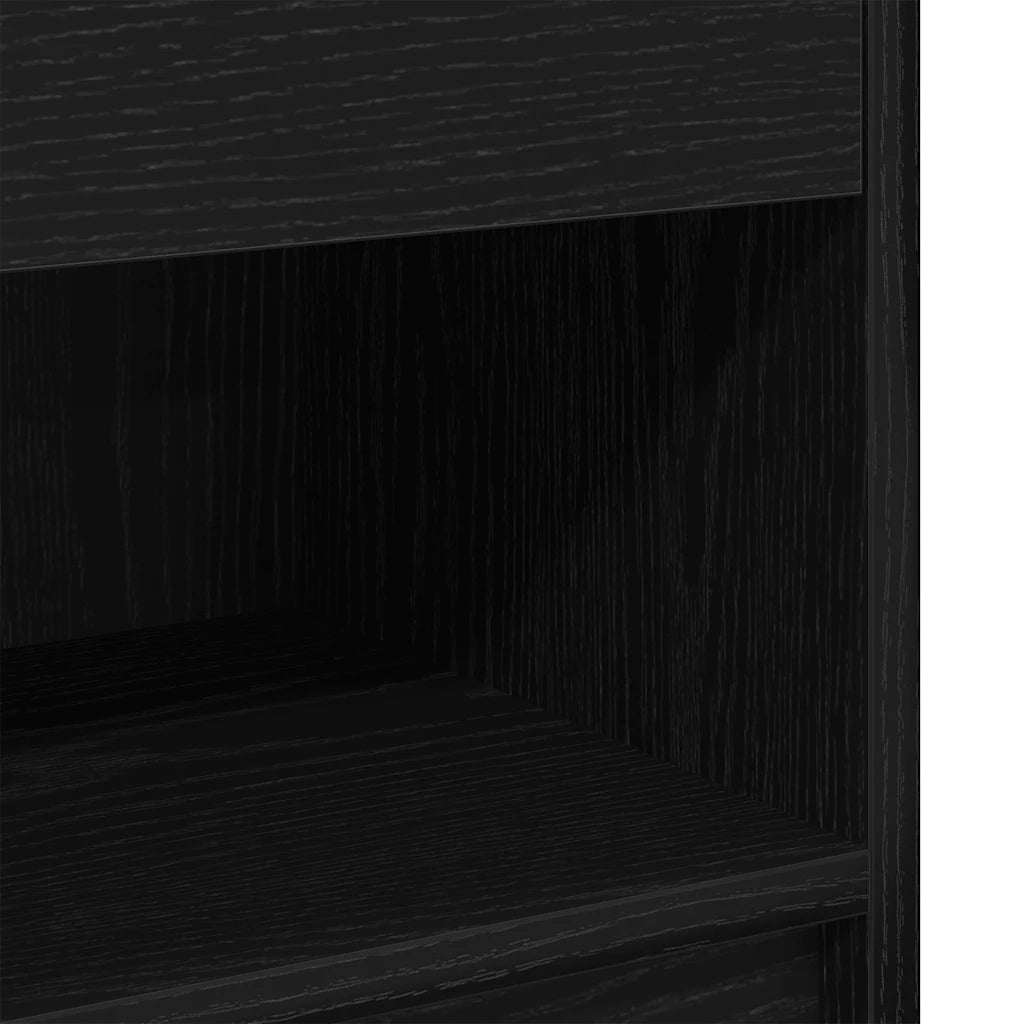 Comodino con Cassetto Nero 39x28x41 cm 858751
