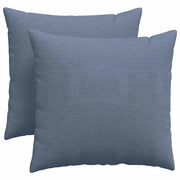 Cuscini da Divano 2 pz | Cuscini per sedie Blu 45 x 45 cm Tessuto in Cords