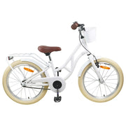 Bicicletta per Bambini 20 Pollici 6-11 Bianco 42009698