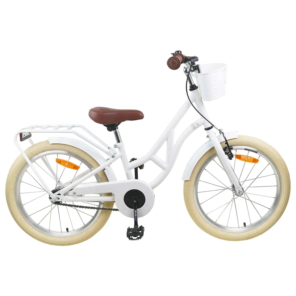 Bicicletta per Bambini 20 Pollici 6-11 Bianco 42009698