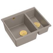 Lavello In Granito Logan 150 Beige Tappo oro