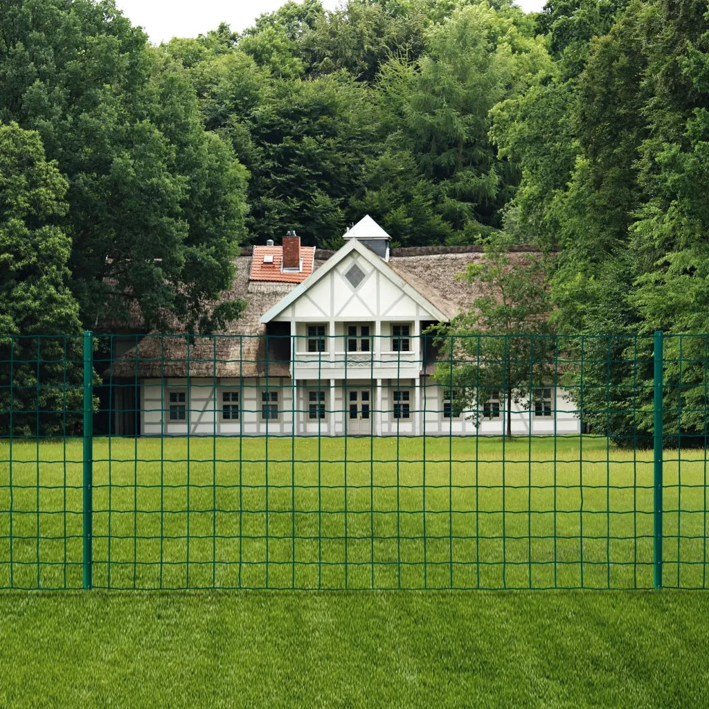 Recinzione da Giardino | Recinzione Euro 20x1,2 m in Acciaio Verde