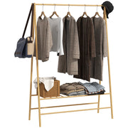 Appendiabiti con scaffale per scarpe ¨C Minimal ¨C in legno naturale
