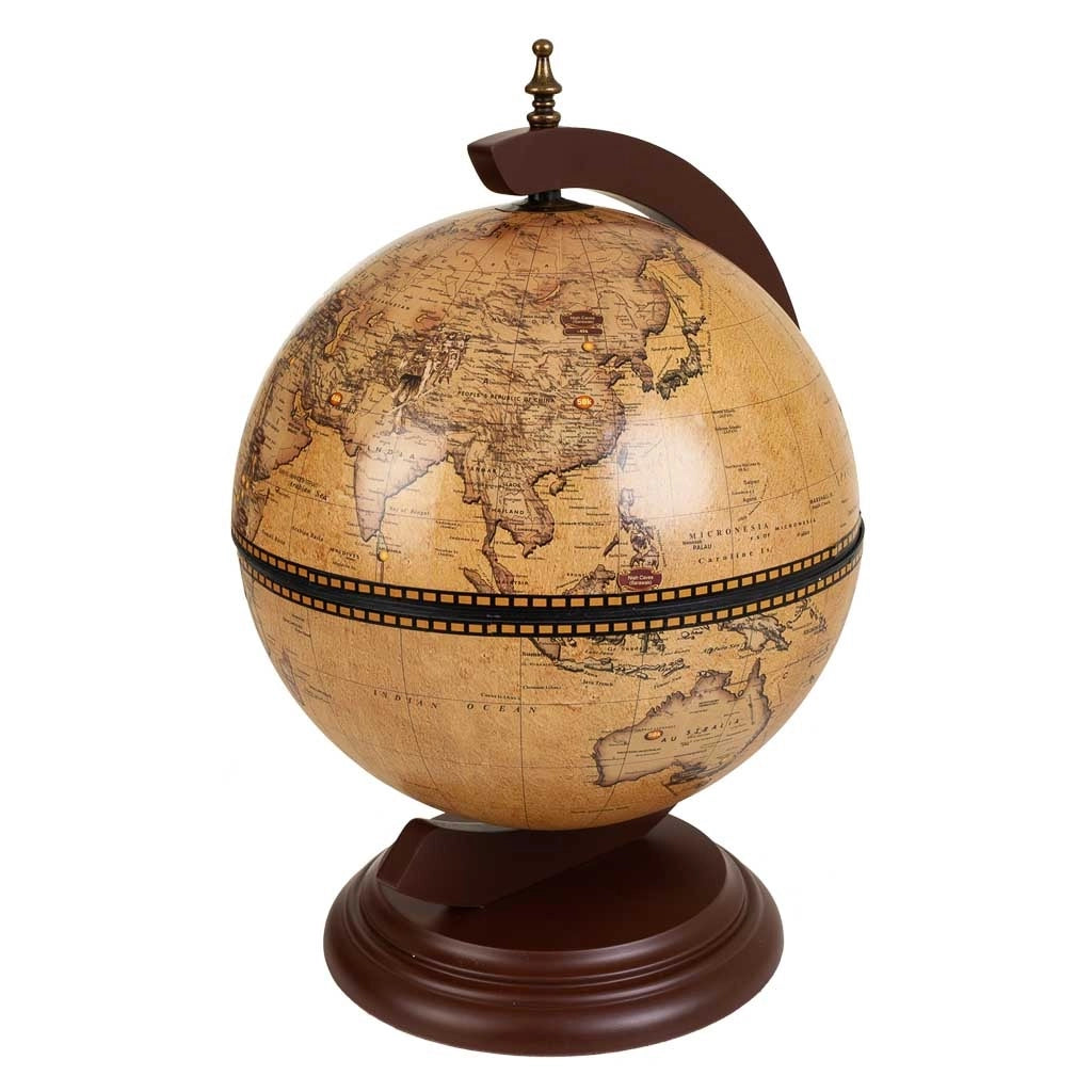 Portabottiglie globo marrone 38x33x48h