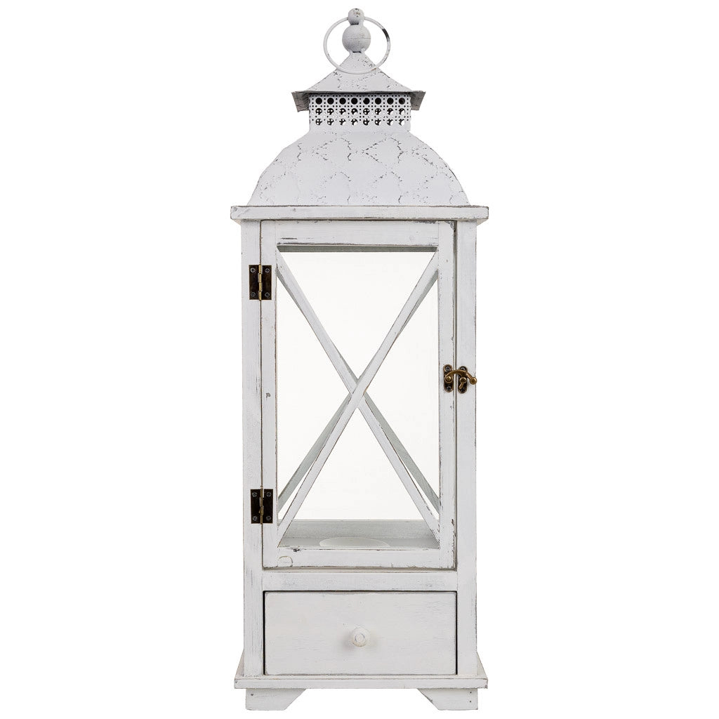 Lanterna in legno 25x25x71h cm