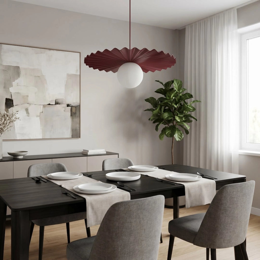 Lampada a sospensione UMBRA Emibig bordeaux 1xG9