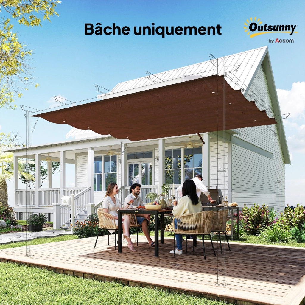 Tenda da Sole per Pergola ¨C Minimal ¨C Grigio 3x2 m