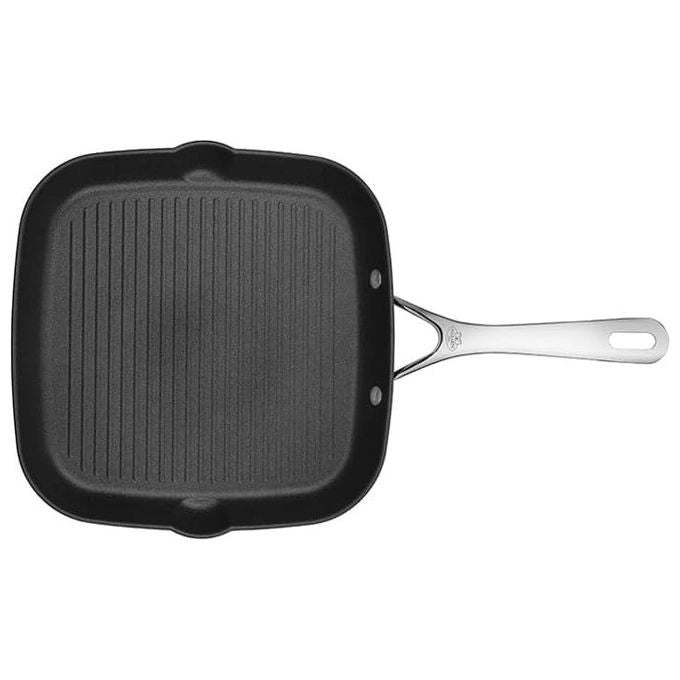 BALLARINI 75002-484 Alba Bistecchiera Antiaderente Rinforzata al Titanio con Fondo Induzione Diametro 28 cm colore Nero