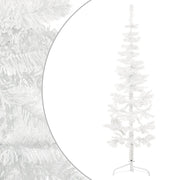 Albero Natale Artificiale Sottile a Metà Supporto Bianco 150 cm 344565
