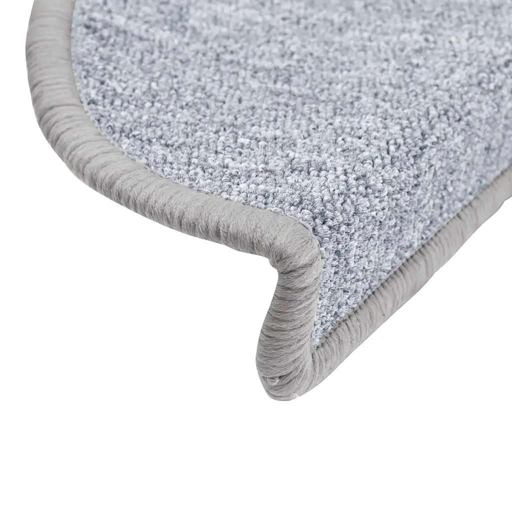 Tappetini per scale 30 pz 56x17x3 cm Grigio chiaro Semicircolari 3365736