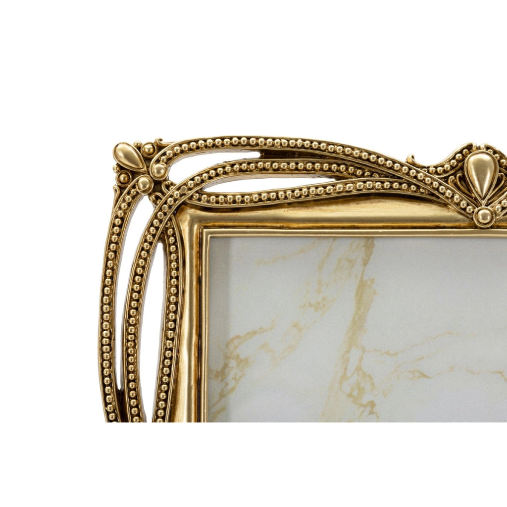 Cornice portafoto Line oro dal profilo lineare 20x25 cm
