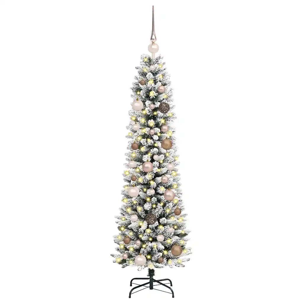 Albero di Natale artificiale con 150 LED Bianco 150 cm 3396091