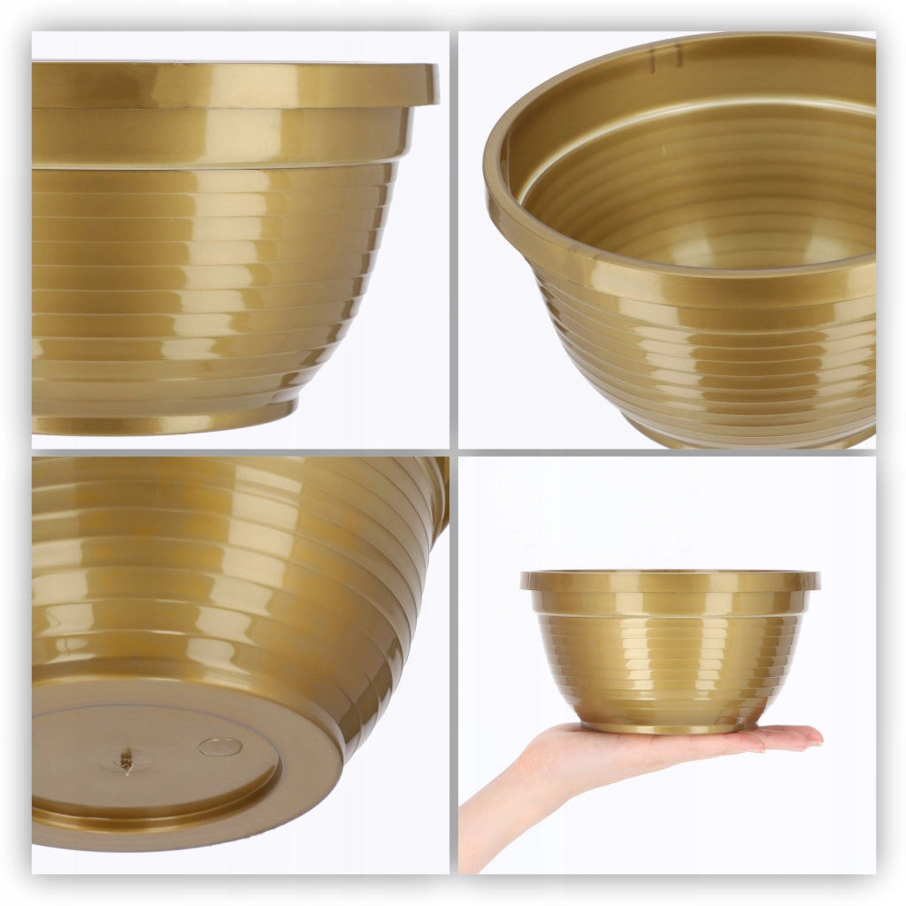 Vaso da fiori KADAX per cimitero, in plastica, per lapidi, con crisantemi, 18 cm.