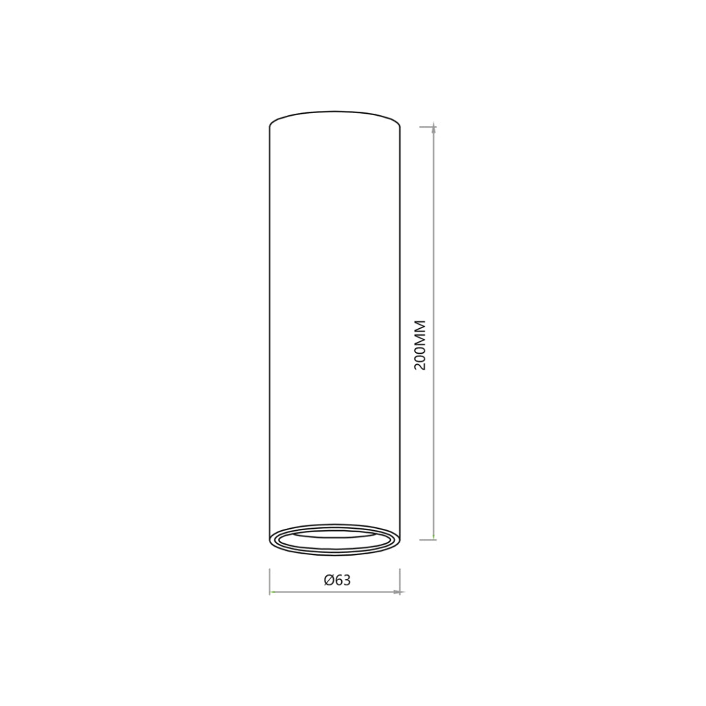 Spot da soffitto tondo nero 20 cm GU10 8W Genesis Milagro