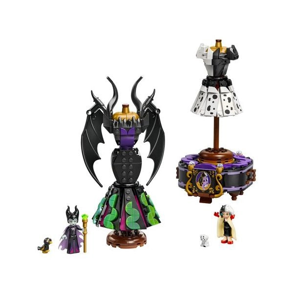 Abiti di malefica e crudelia de mon lego 43262 disney princess
