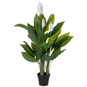 Anthurium artificiale decorativo verde 100x100x125