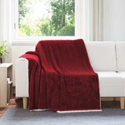Coperta Rosso Bordeaux 150 x 200 cm Panno 42017002