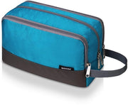 Borsa da Toletta Uomo e Donna in Qualità Premium (A - Blu Celeste)