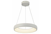 Lampada a sospensione bianca Lima Ring LED 24W Reality