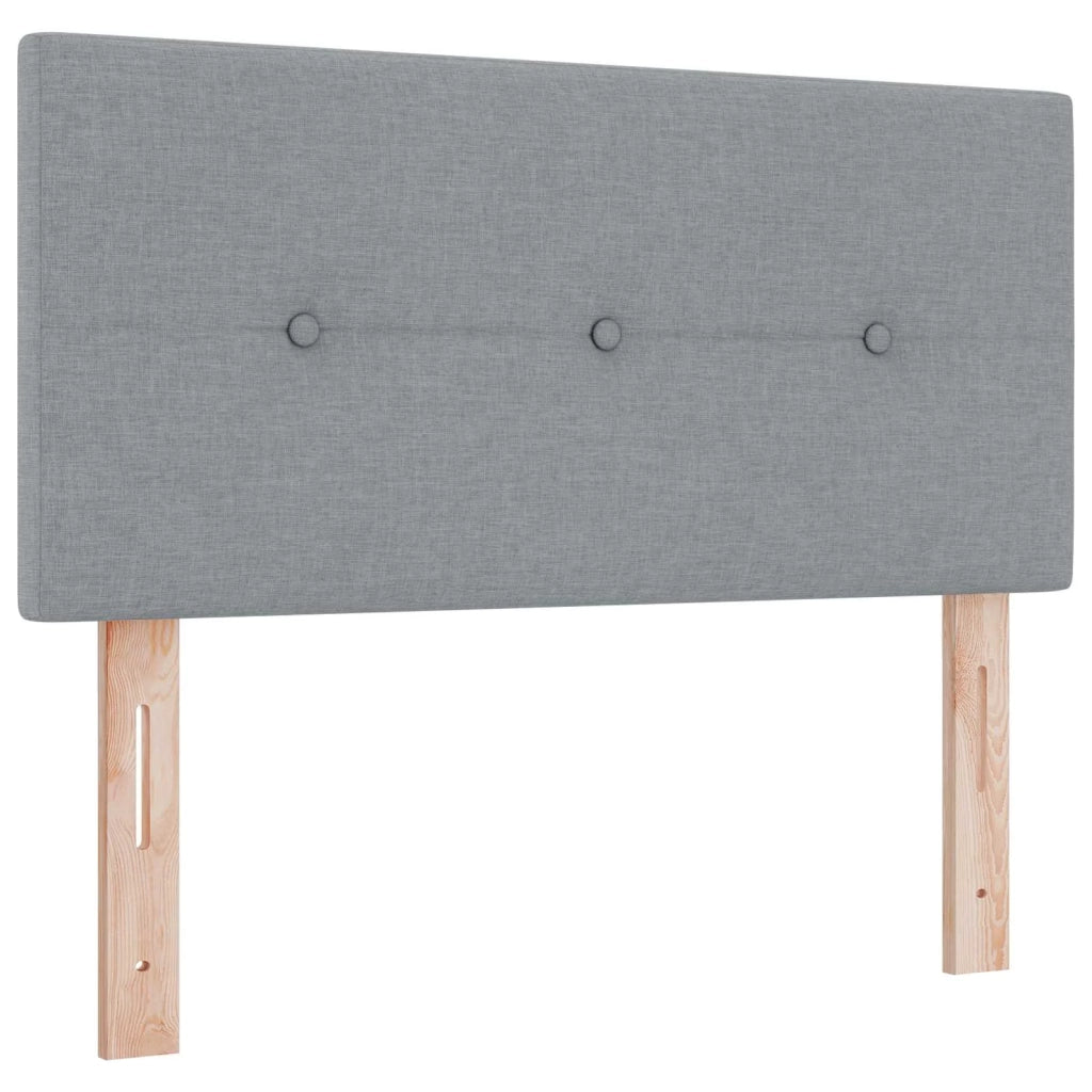 Letto box spring con materasso Grigio Chiaro 90 x 190 cm 3450846