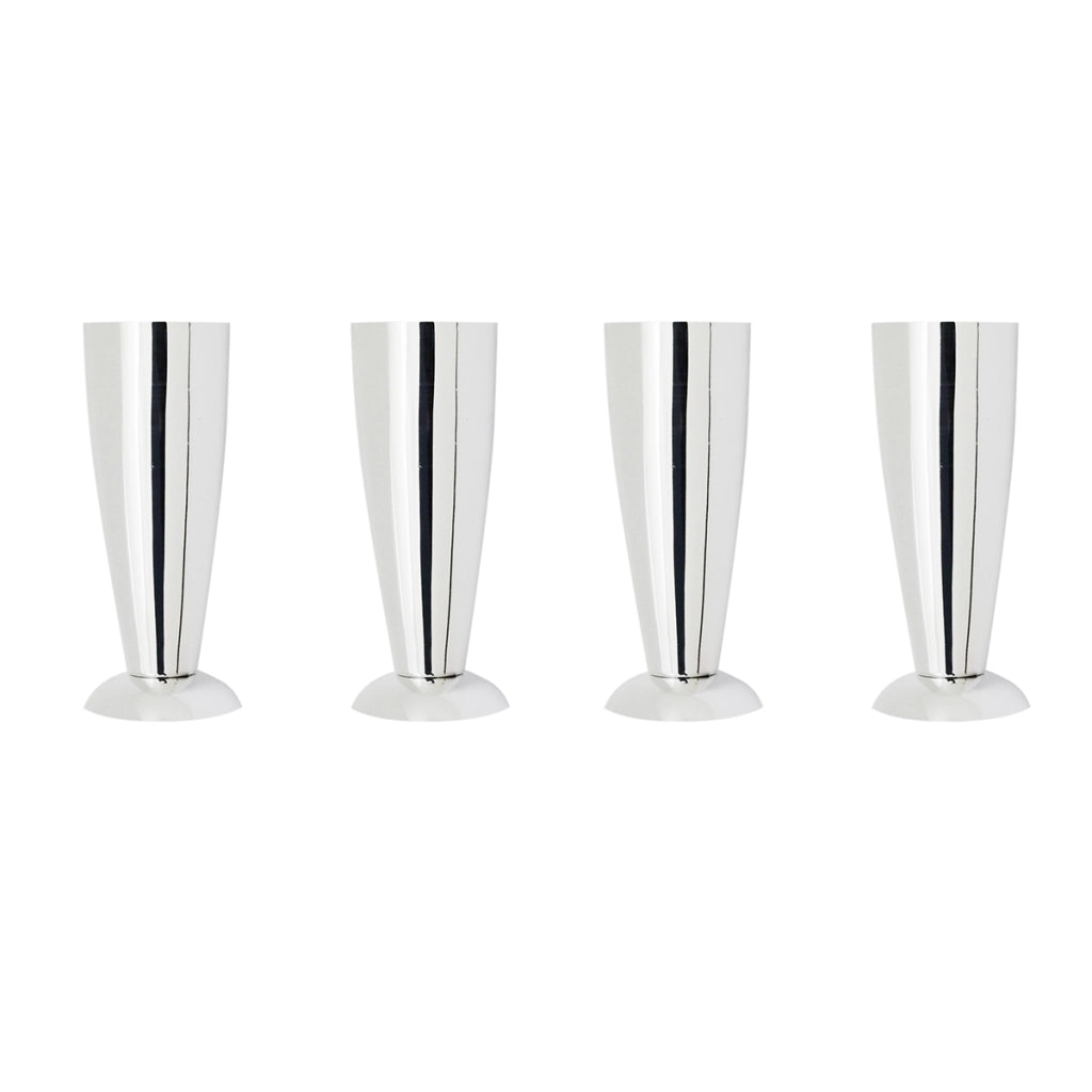 4 PZ PIEDINI PER LAVATOI- Cromo H. 13 cm- DH- pezzi 1