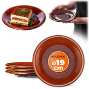 Set di 4 piatti da dessert KADAX da 19 cm in ceramica.