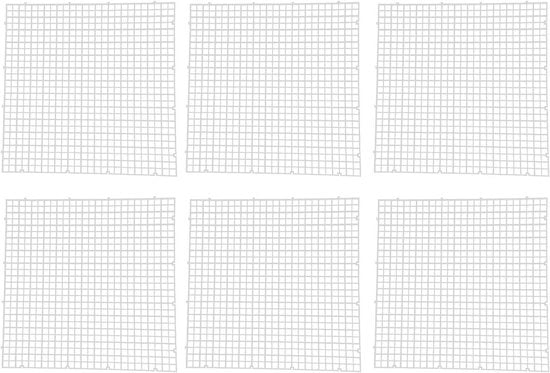 Scheidingswand per acquario - 6 pezzi (30 x 30 cm) per isolamento pesci