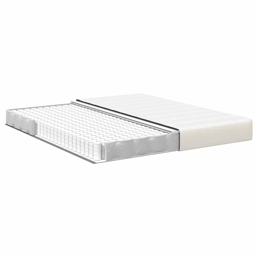 Materasso da Letto con materasso Crema 180 x 200 cm Tessuto 42008303