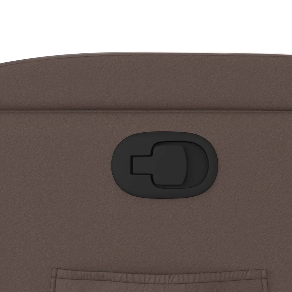 Poltrona | Sedia Relax Reclinabile Marrone in Similpelle