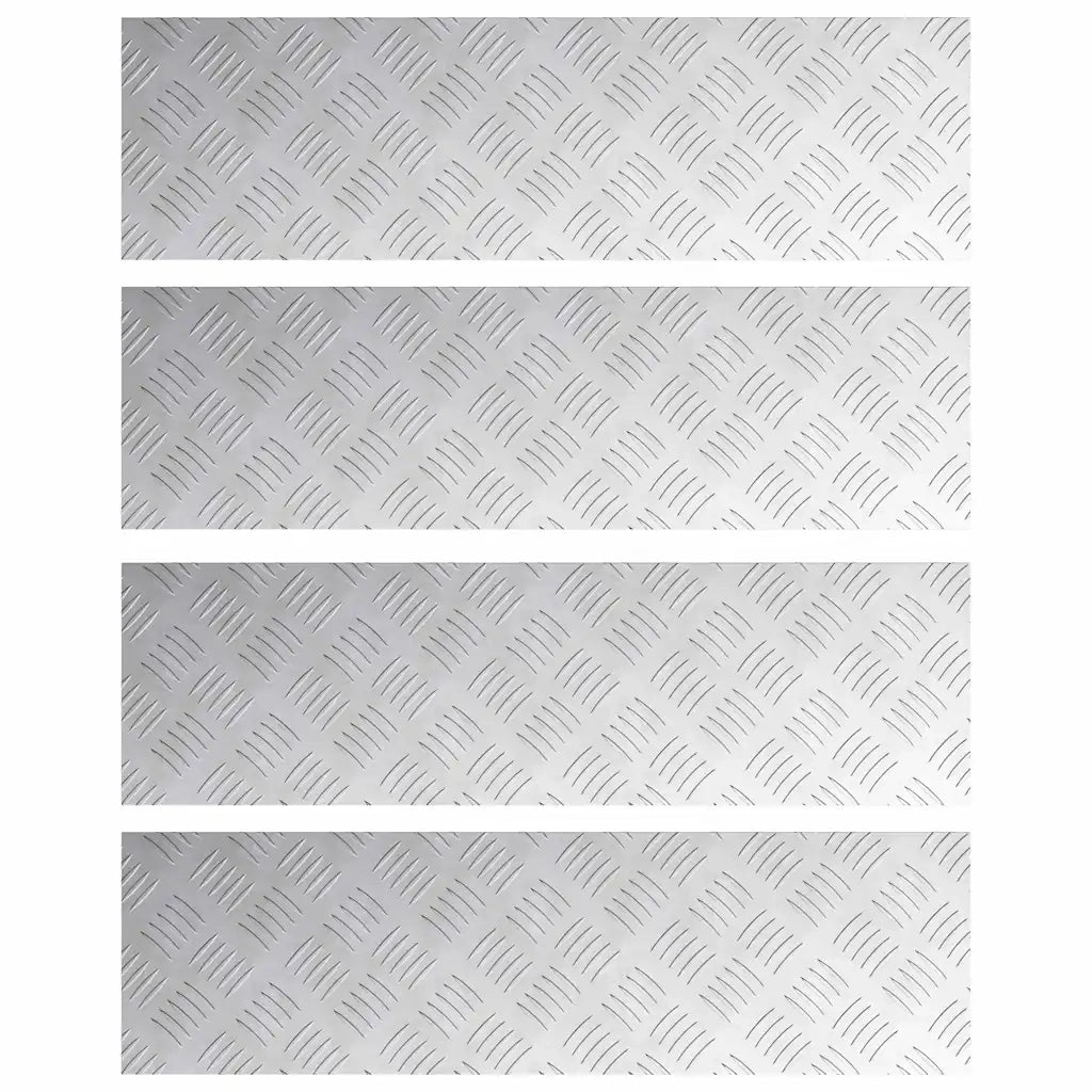 Gradini per Scale 4 pcs Argento 70 x 20 cm Alluminio 4104258