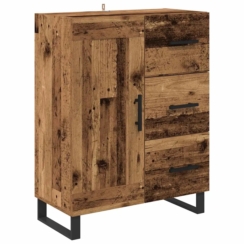 Credenza con cassetto 2 pcs Legno vecchio 69,5 x 34 x 180 cm 3415697