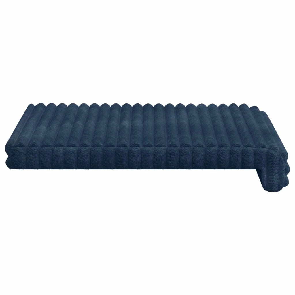 Cuscino per panchina 2 pcs Corduroy Morbido Blu navy 42043069