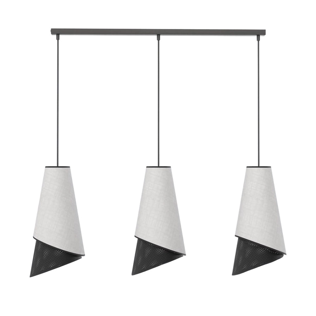 Lampada a sospensione MODA 3xE27 nera Emibig