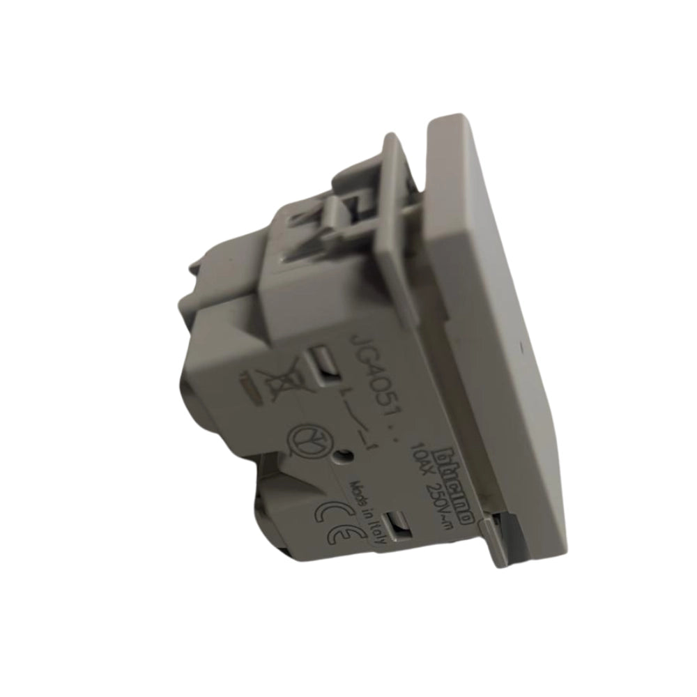 Bticino interruttore assiale 1p 10 ax 250 v illuminabile *** colore grigio, confezione 1