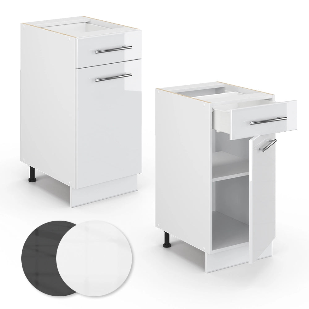 Vicco Mobiletto bagno Bianco lucido 40 x 82 cm senza piano di lavoro