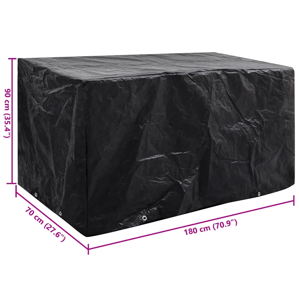 Copertura per Mobili da Giardino | Telone per mobili da esterni con 8 Occhielli 180x70x90 cm